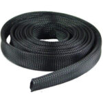 Black cable sleeve for wire management