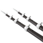 Two carbon fiber telescopic outriggers