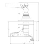Detailed technical drawing of a mechanical part.