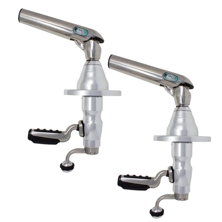 Stainless steel fishing rod holders with handles