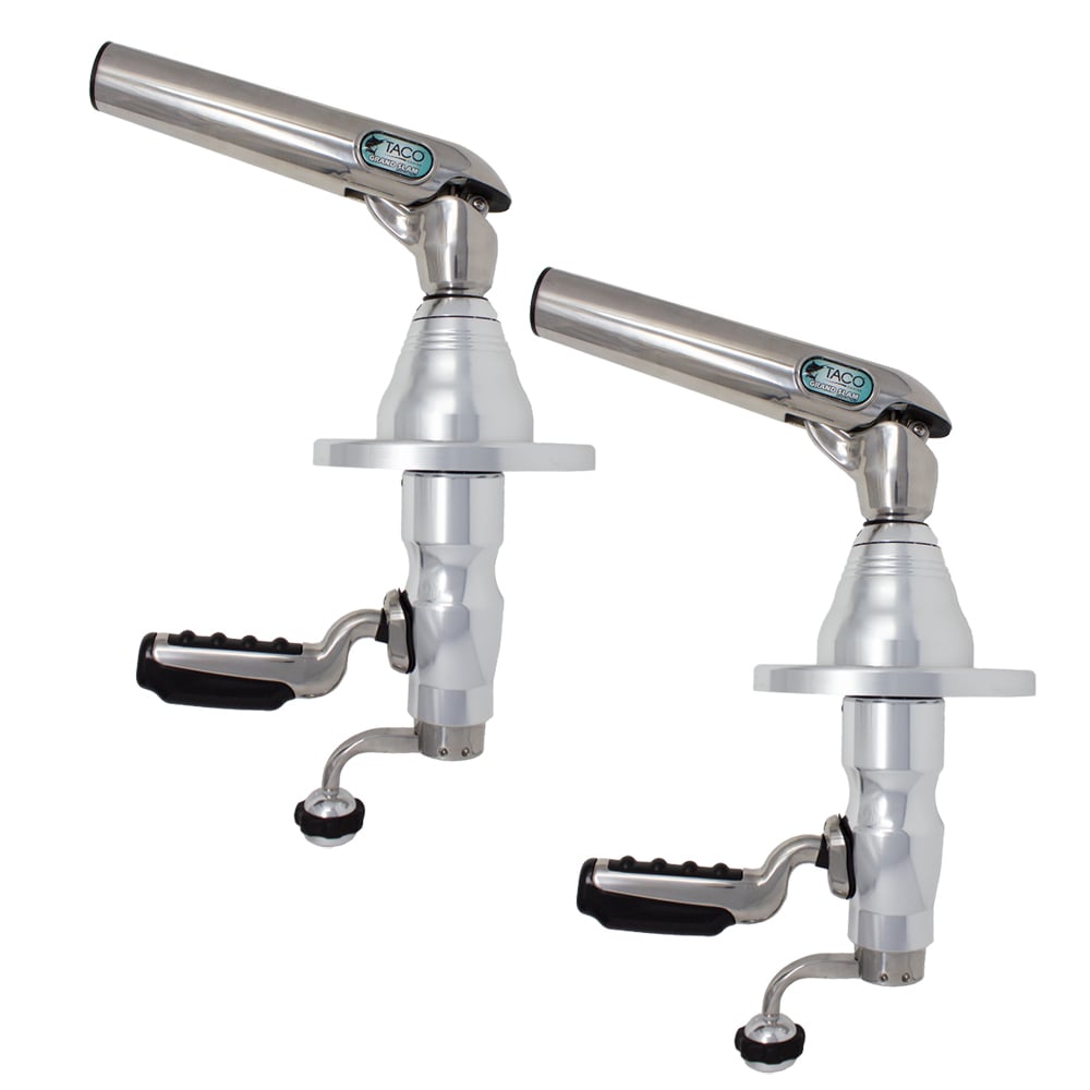 Stainless steel fishing rod holders with handles