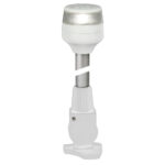 White LED navigation light on adjustable mount.