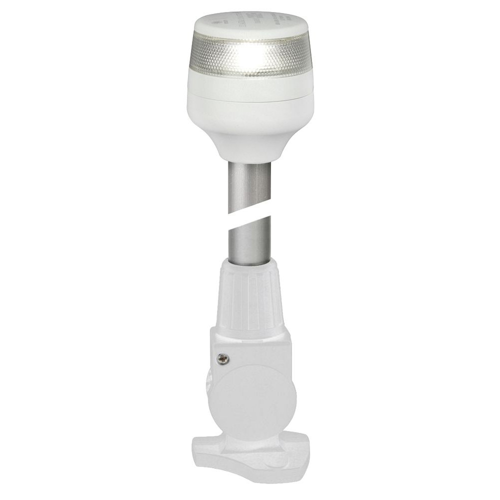 White LED navigation light on adjustable mount.