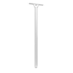 White scooter handlebar post vertical view
