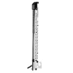 Retractable power pole for boats and docks.