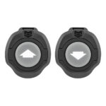 Two black buttons with up and down arrows.