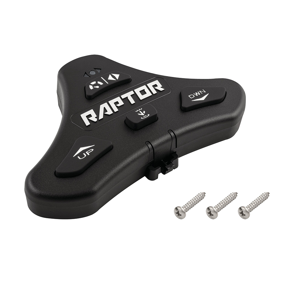 Raptor control panel with three screws.