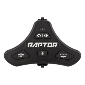 Raptor vehicle remote control with directional buttons.