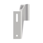 Silver metal wall bracket for mounting devices
