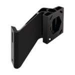 Black metal wall bracket for mounting