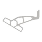 Race track outline on white background.