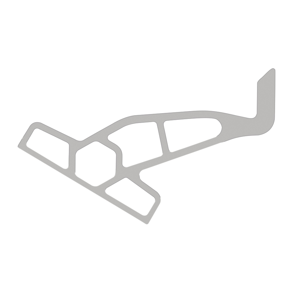 Race track outline on white background.