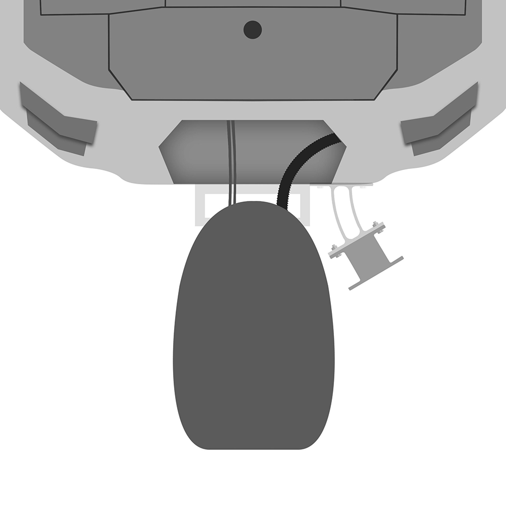 RV trailer hitch safety chain attachment