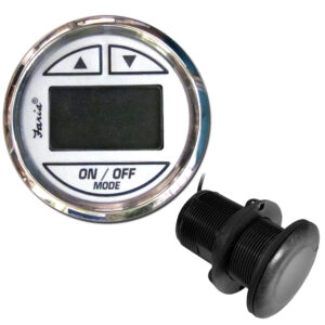 Digital control panel with black button