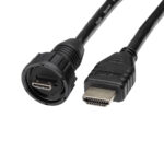 High-speed HDMI cable with waterproof connector