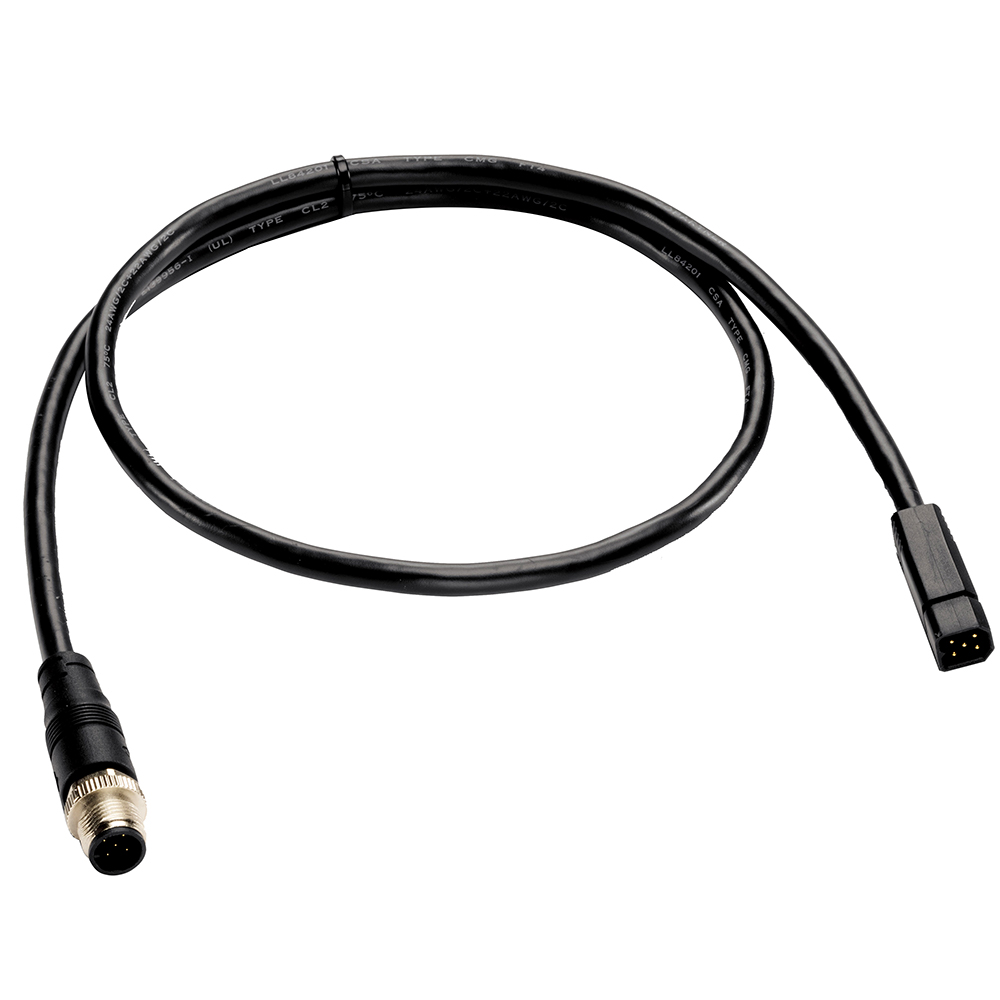 Black power cord with connectors