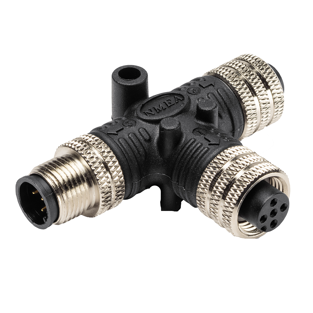 NMEA T-connector for marine electronics.