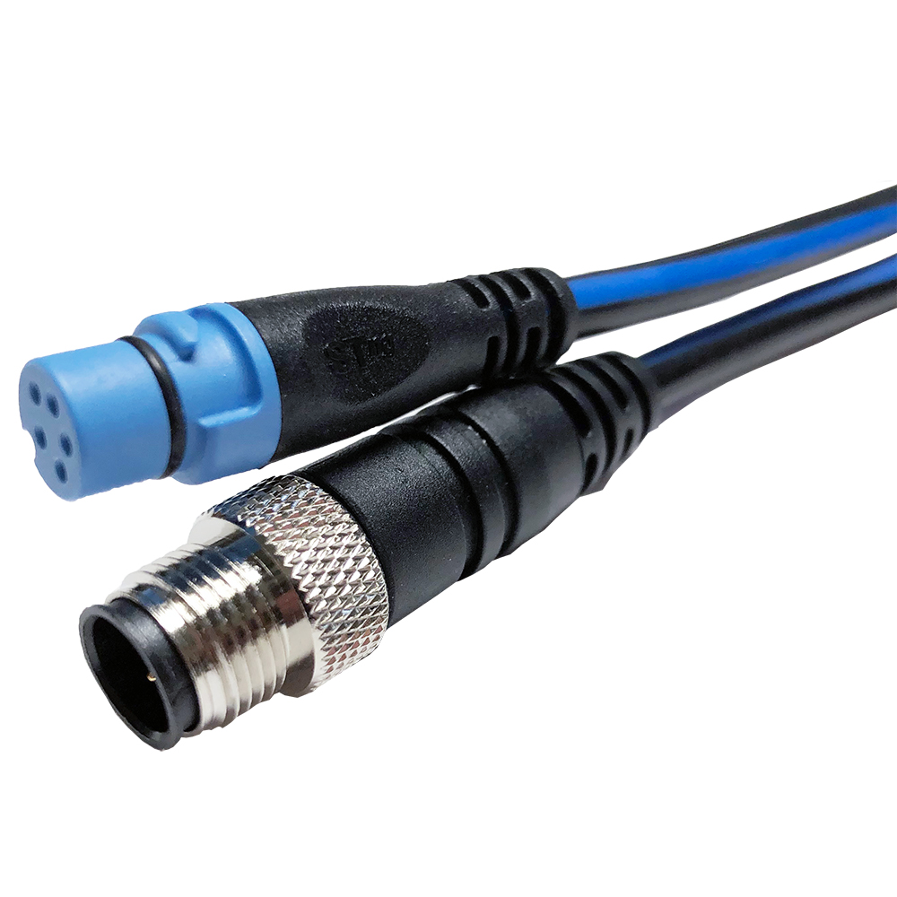 Male and female electronic connectors close-up