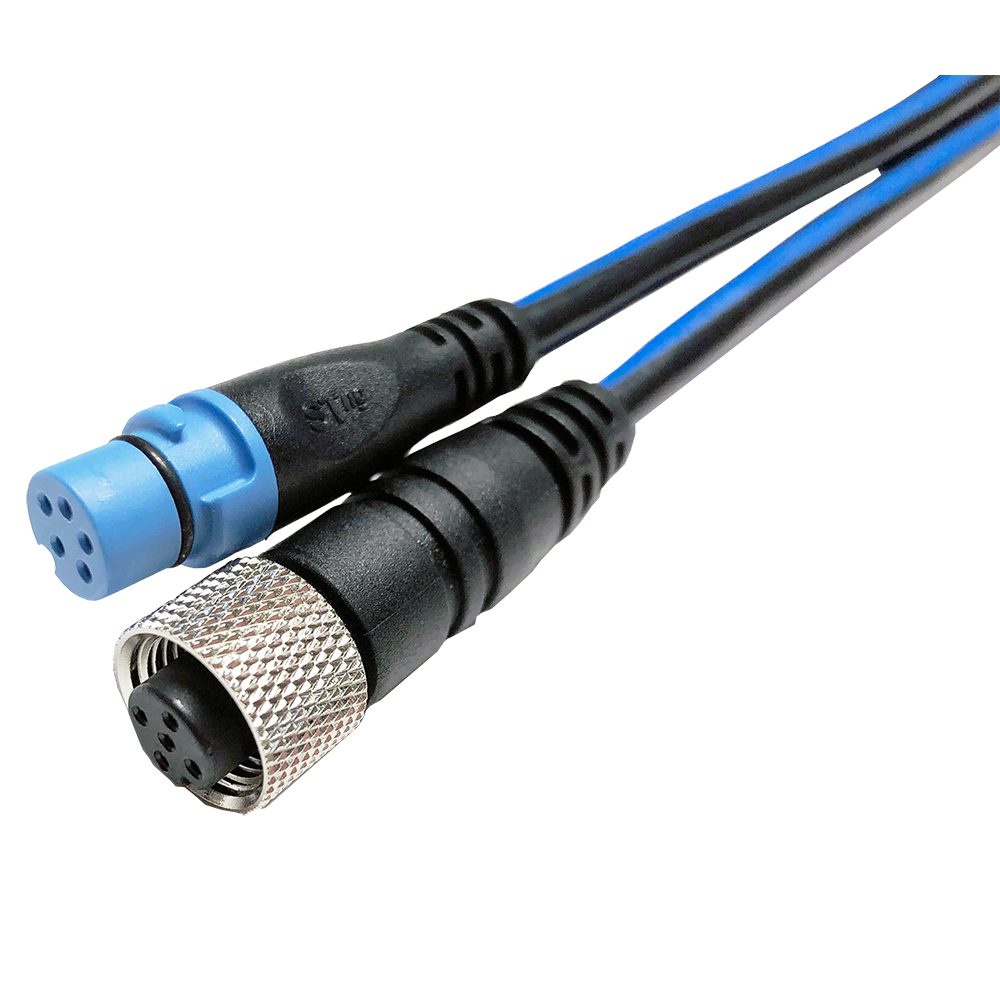 Close-up of industrial connectors and cable ends