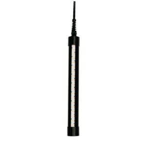 Hanging black LED tube light fixture