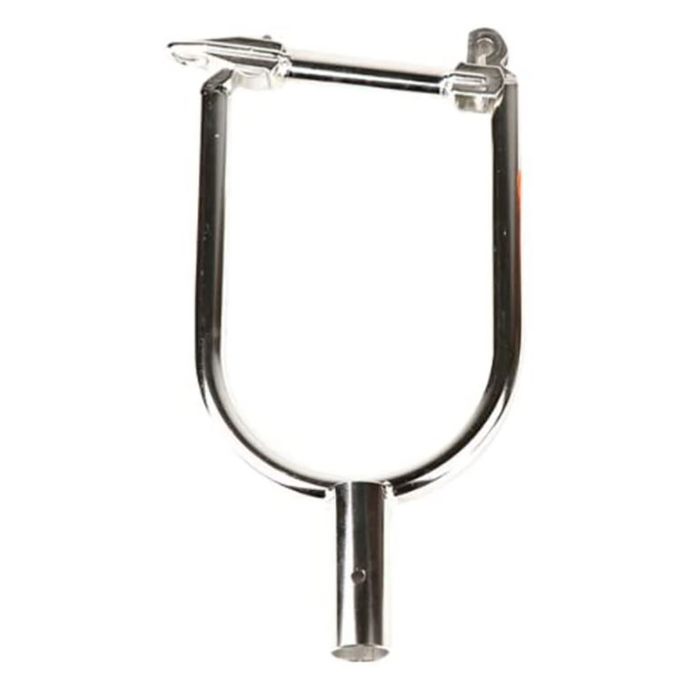 Metal fishing rod holder accessory.