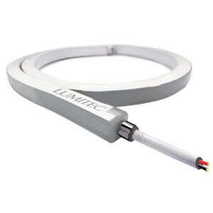 Lumitec marine light with exposed wiring.