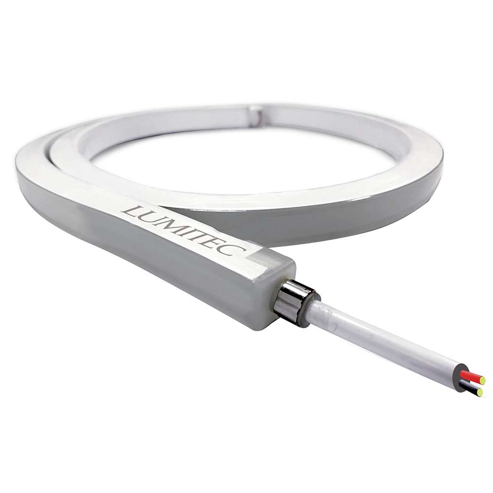 Lumitec marine light with exposed wiring.