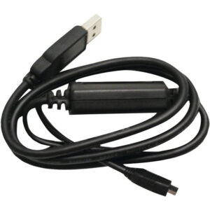 Black USB power cable with connectors