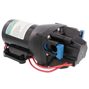 Black portable water pump with wires
