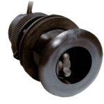 Black plastic boat drain plug assembly