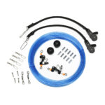 Complete dog trolley kit with cables and clips.