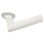 White handrail bracket for wall mounting