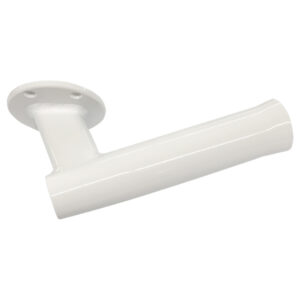 White handrail bracket for wall mounting