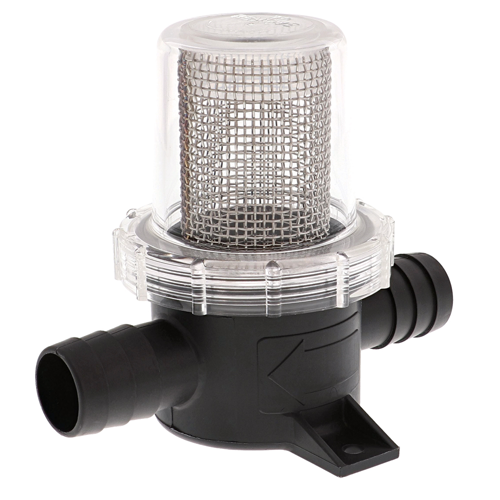Plastic filter strainer with mesh screen