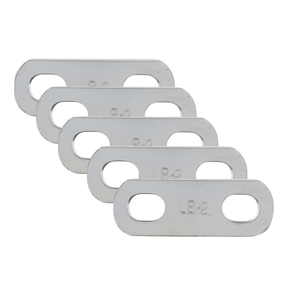 Four metallic expansion joint spacers