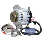 Marine alternator and wiring kit with regulator