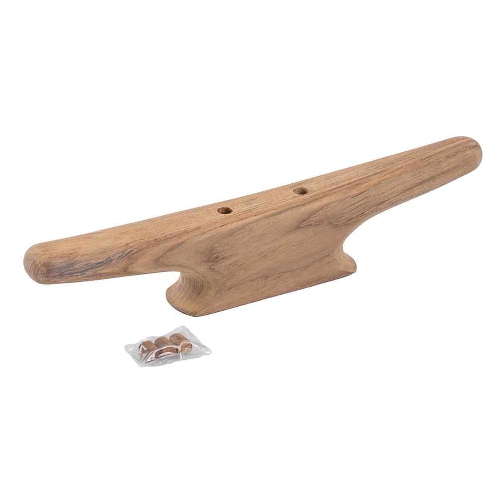 Wooden boat cleat with screws included.