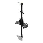 Black adjustable trolling motor mount component.