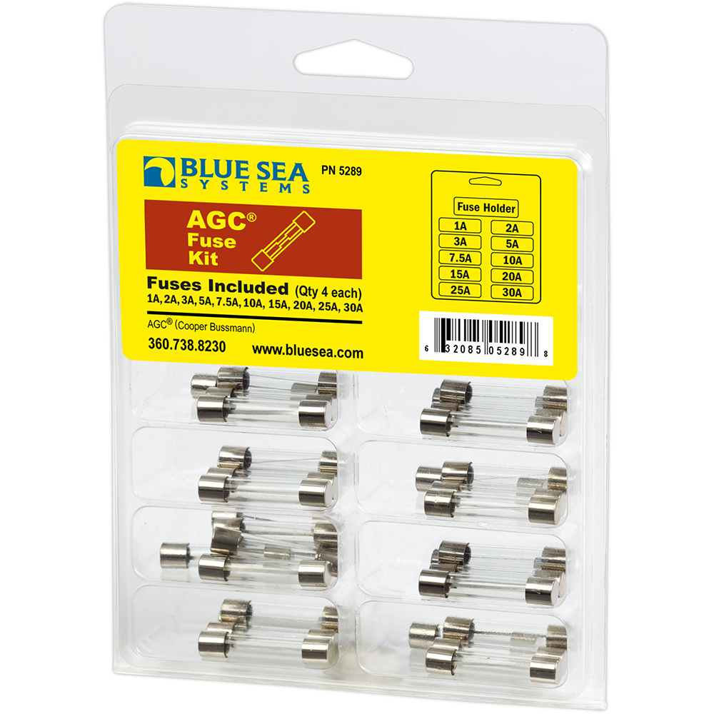 Blue Sea Systems AGC fuse kit packaging.