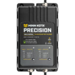 Minn Kota Precision MK 212PCL battery charger front view.