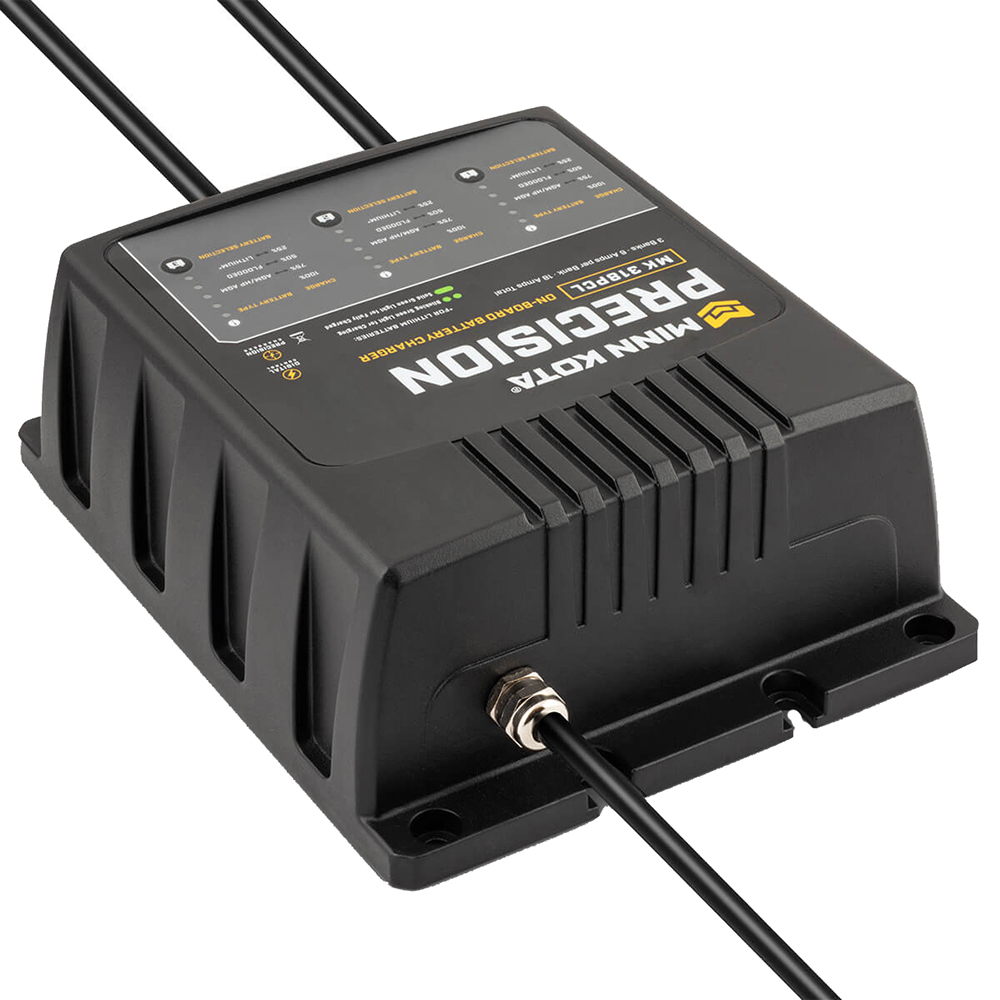 Minn Kota onboard battery charger, charging device.