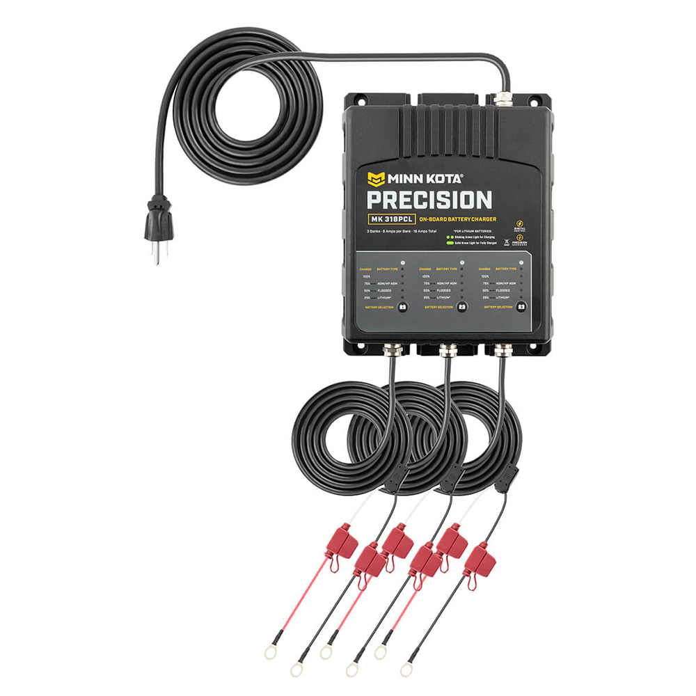 Minn Kota on-board battery charger with cables