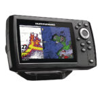 Humminbird Helix 5 fish finder GPS screen display