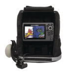 Portable fish finder with digital display and transducer
