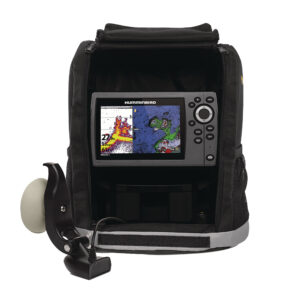 Portable fish finder with digital display and transducer