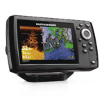 Fishfinder with GPS mapping and sonar display