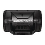 Back view of Humminbird marine GPS device.