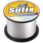 Sufix Superior fishing line spool, high tensile strength.