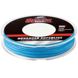 Blue braided fishing line spool, advanced superline, 832.