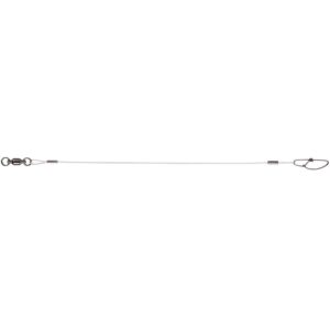Fishing leader wire with swivel and clip